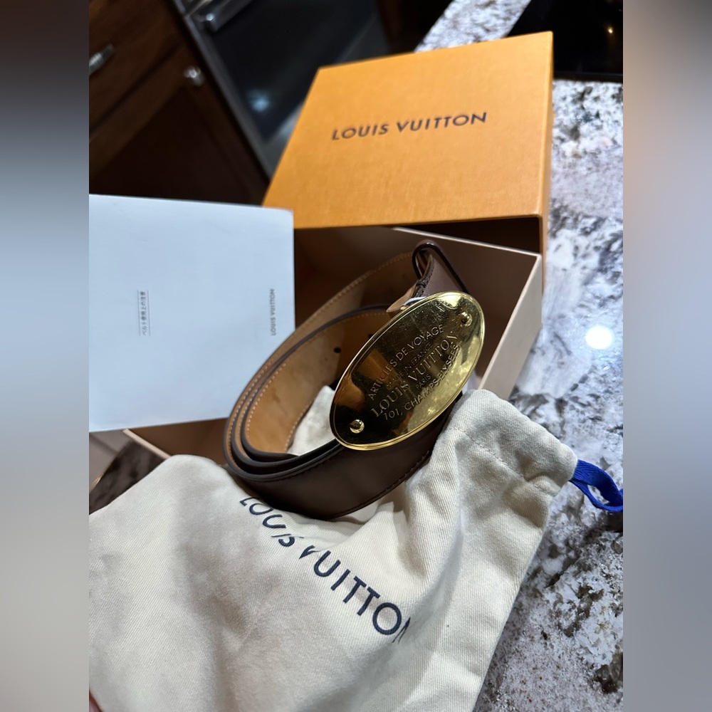 Authentic Louis Vuitton belt Articles de Voyage